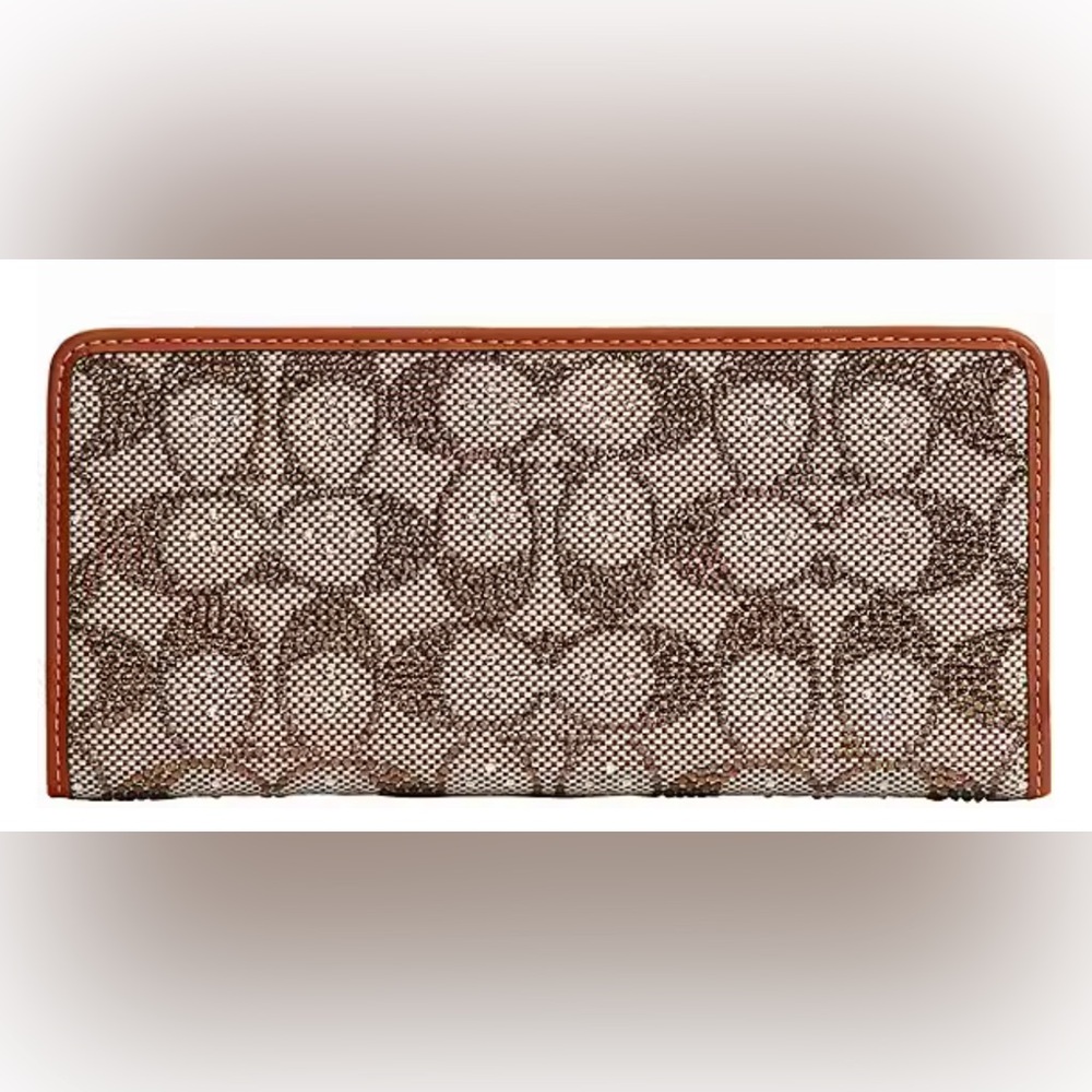 COACH Crystal Signature Jacquard Essential Slim Wallet - PRICE IS FIRM!